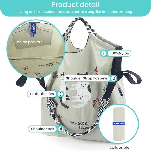 Elegant Light Grey Tote Handbag for Women – Large Capacity & Adjustable Strap - Picture 4 of 6